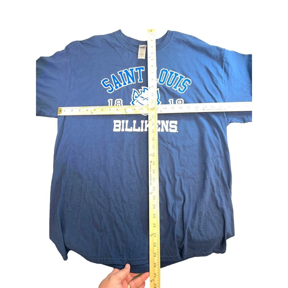 Men's St.‎ Louis Billlikens T-shirt Navy Blue Billikens T-shirt Size XL College - Picture 4 of 5
